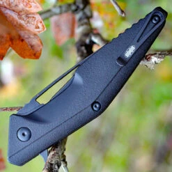 Brous Blades Division Linerlock - Blk Polymer (4.5" Acid SW D2) BRBM005A -Brous Blades Shop 005a.4 67113.1679670301