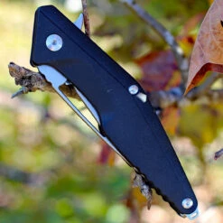 Brous Blades Division Liner Lock Flipper -Blk Polymer (4.5" SW D2) BRBM005S -Brous Blades Shop 005s.3 15591.1679668718