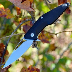 Brous Blades Division Liner Lock Flipper -Blk Polymer (4.5" SW D2) BRBM005S