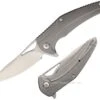 Brous Blades XR-1 Flipper Framelock Knife, D2, Titanium Grey, 134 -Brous Blades Shop BRB134