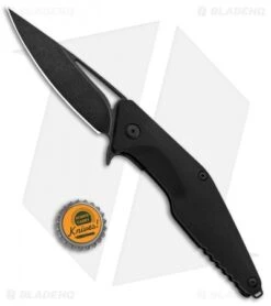 Brous Blades Import Line Division Liner Lock Flipper Knife Black (3.8" Black SW) -Brous Blades Shop Brous Blades Import Line Division LL Black Black SW BRBM005A BHQ 88646 jr bottlecap