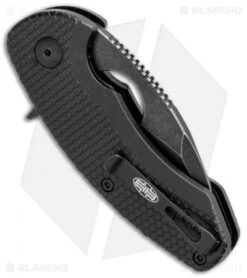 Brous Blades Import Line Silent Soldier Flipper Knife (2.5" Acid Stonewash) -Brous Blades Shop Brous Blades Import Line Silent Soldier Flipper Acid SW BRBM002A BHQ 87878 jr side