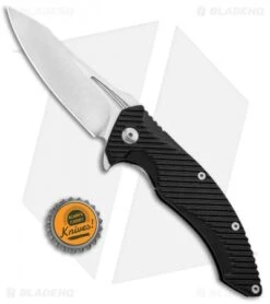 Brous Blades Import Line T4 Liner Lock Flipper Knife (3.75" Satin) Tanium Design -Brous Blades Shop Brous Blades Import Line T4 LL Flipper Satin BHQ 82314 jr bottlecap