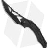 Brous Blades Isham Echelon Flipper Liner Lock Knife Black G-10 (4.1" Blackout)
