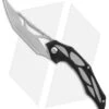 Brous Blades Isham Echelon Flipper Liner Lock Knife Black G-10 (4.1" Satin)