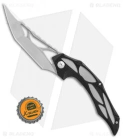 Brous Blades Isham Echelon Flipper Liner Lock Knife Black G-10 (4.1" Stonewash) -Brous Blades Shop Brous Blades Isham Echelon black G10 sw BHQ 77700 er bottlecap