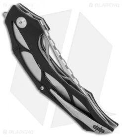 Brous Blades Isham Echelon Flipper Liner Lock Knife Black G-10 (4.1" Stonewash) -Brous Blades Shop Brous Blades Isham Echelon black G10 sw BHQ 77700 er side