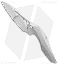 Brous Blades Isham Raven Flipper Frame Lock Knife Titanium (3.8" Stonewash)