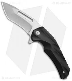 Brous Blades & Mikkel Willumsen Reloader Flipper Knife Black Al (3.6" SW)