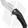 Brous Blades & Mikkel Willumsen Reloader Flipper Knife Black Al (3.6" Satin)