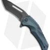 Brous Blades & Mikkel Willumsen Reloader Flipper Knife Blue Al (3.6" Black) -Brous Blades Shop Brous Blades Mikkel Willumsen Reloader Blue Al Black BHQ 72243 jr