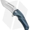 Brous Blades & Mikkel Willumsen Reloader Flipper Knife Blue Al (3.6" Satin)