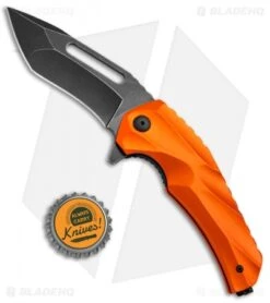 Brous Blades & Mikkel Willumsen Reloader Flipper Knife Orange Al (3.6" Acid SW) -Brous Blades Shop Brous Blades Mikkel Willumsen Reloader Orange Al Acid SW BHQ 72253 jr bottlecap