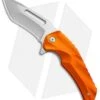 Brous Blades & Mikkel Willumsen Reloader Flipper Knife Orange Al (3.6" SW)