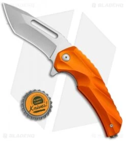 Brous Blades & Mikkel Willumsen Reloader Flipper Knife Orange Al (3.6" SW) -Brous Blades Shop Brous Blades Mikkel Willumsen Reloader Orange Al SW BHQ 72249 jr bottlecap