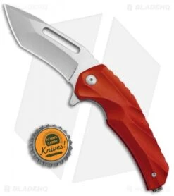 Brous Blades & Mikkel Willumsen Reloader Flipper Knife Red Al (3.6" Stonewash) -Brous Blades Shop Brous Blades Mikkel Willumsen Reloader Red Al SW BHQ 72248 jr bottlecap