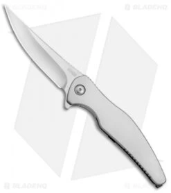 Brous Blades Sniper Flipper Frame Lock Knife Gray (3.75" Satin)