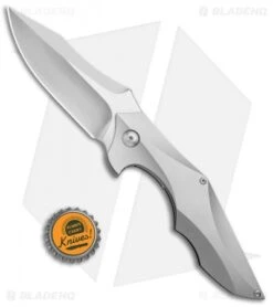 Brous Blades Snody Ante Up Frame Lock Flipper Knife Titanium (3.5" Satin) -Brous Blades Shop Brous Blades Snody Ante Up Ti BHQ 52476 jr bottlecap