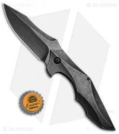 Brous Blades Snody Ante Up Frame Lock Flipper Knife Ti (3.5" Black Acid SW) -Brous Blades Shop Brous Blades Snody Ante Up Ti Black Acid SW BHQ 71237 jr bottlecap