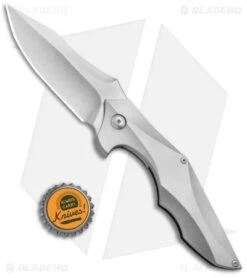 Brous Blades Snody Ante Up Frame Lock Flipper Knife Ti (3.5" Stonewash) -Brous Blades Shop Brous Blades Snody Ante Up Ti SW BRB172 BHQ 71938 jr bottlecap 2