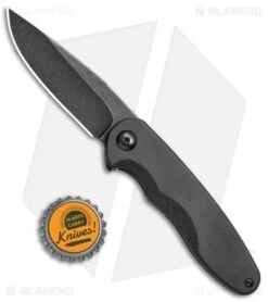 Brous Blades Specter Flipper Frame Lock Knife Black G-10 (3" Acid SW) -Brous Blades Shop Brous Blades Specter Flipper FL SS Black G 10 Acid SW SPEC ASW BHQ 79771 jr bottlecap