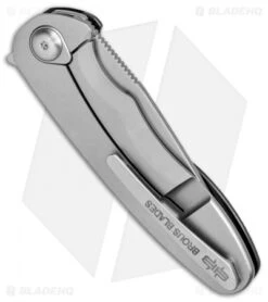 Brous Blades Specter Flipper Frame Lock Knife Black G-10 (3" Stonewash) -Brous Blades Shop Brous Blades Specter Flipper FL SS Black G 10 SW SPEC SW BHQ 79769 jr side