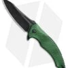 Brous Blades Tanium Design T4 Flipper Knife Green Aluminum (4" Black ASW) 1 Brous Blades Tanium Design T4 Flipper Knife Green Aluminum (4" Black ASW) -Brous Blades Shop Brous Blades Tanium Design T4 Green Aluminum Acid SW BHQ 80243 jr