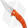 Brous Blades Tanium Design T4 Flipper Knife Orange Aluminum (4" Satin) -Brous Blades Shop Brous Blades Tanium Design T4 Orange Aluminum Satin BHQ 80244 jr