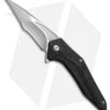 Brous Blades Tyrant Liner Lock Flipper Knife Black (4" Satin) -Brous Blades Shop Brous Blades Tyrant LL Black BRB161 BHQ 52641 jr