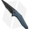 Brous Blades Tyrant Liner Lock Flipper Knife Blue (4" Black) 1 Brous Blades Tyrant Liner Lock Flipper Knife Blue (4" Black) -Brous Blades Shop Brous Tyrant LL Flipper Black Blue BHQ 50556 jr