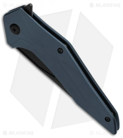 Brous Blades Tyrant Liner Lock Flipper Knife Blue (4" Black) 4 Brous Blades Tyrant Liner Lock Flipper Knife Blue (4" Black) - Image 2