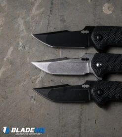 Brous Blades Turpin Strife Flipper Knife Carbon Fiber (3.75" Acid Stonewash) -Brous Blades Shop Brous blades Strife blackout sw asw dl 1