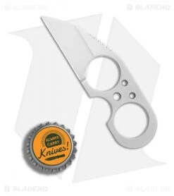 Brous Blades Custom Silent Soldier Fixed Blade Knife (2.5" Satin) -Brous Blades Shop J Brous Knives Silent Soldier Neck Knife BHQ 7479 er bottlecap