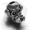 Schmuckatelli Brous Gas Mask Skull Bead (Pewter) -Brous Blades Shop Schmuckatelli Brous Gas Mask Skull Bead Pewter BHQ 67574 jr