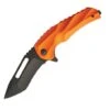 Brous Blades Reloader Flipper Folding Knife, D2 Black, Ltd. Edition Orange, BRB179 -Brous Blades Shop brb179