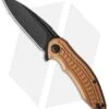 Brous Blades Bionic 2.0 Flipper Knife Bronze (3" Black) -Brous Blades Shop brous bionic 2 bronze black