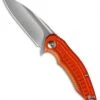 Brous Blades Bionic Flipper Knife Orange Aluminum (3" Stonewash)