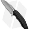 Brous Blades Bionic Flipper Knife Black Aluminum (3" Satin Plain)