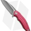 Brous Blades Bionic Flipper Knife Pink Aluminum (3" Satin Plain)