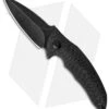 Brous Blades Caliber Flipper Liner Lock Knife Carbon Fiber (3" Acid Stonewash)