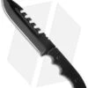 Brous Blades Coroner Knife Fixed Blade (6.25" Black Plain) -Brous Blades Shop brous blades fixed coroner black