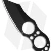 Brous Blades Silent Soldier Ranger Neck Knife Fixed Blade (Black) -Brous Blades Shop brous blades fixed ranger black