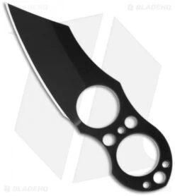 Brous Blades Silent Soldier Ranger Neck Knife Fixed Blade (Black)