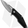 Brous Blades Mini Division Flipper Knife Black G-10 (3.5" Satin)