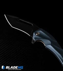 Brous Blades & Mikkel Willumsen Reloader Flipper Knife Blue Al (3.6" Black) -Brous Blades Shop brous blades reloader blue black BHQ 72243 dl