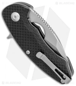 Brous Blades Silent Soldier Flipper Knife Carbon Fiber (2.5" Stonewash) -Brous Blades Shop brous blades silent soldier cf sw BRB64 BHQ 37915 er side