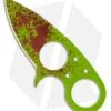 Brous Blades Silent Soldier V2 Zombie Green Neck Knife Fixed (2.5 Plain) -Brous Blades Shop brous blades silent soldier v2 zombie