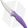 Brous Blades Sniper Flipper Liner Lock Knife Purple Aluminum (3.75" Satin)