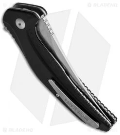 Brous Blades Vendetta Flipper Liner Lock Knife Black G-10 (4" Stonewash) -Brous Blades Shop brous blades vendetta sw side cm