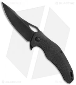 Brous Blades VR-71 Liner Lock Flipper Knife Carbon Fiber (4" Acid Wash)